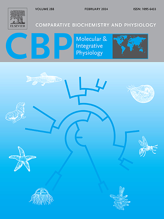 Go to journal home page - Comparative Biochemistry and Physiology Part A: Molecular & Integrative Physiology